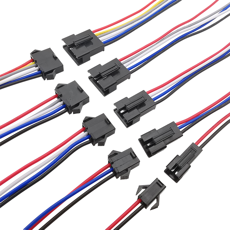 Led El Wire - Jst-LEDケーブルコネクタ,オスとメスのプラグ,日曜大工,2ピン,3ピン,4ピン,5ピン,6ピン,10 cm, 15 cm 20cm, 5ペア