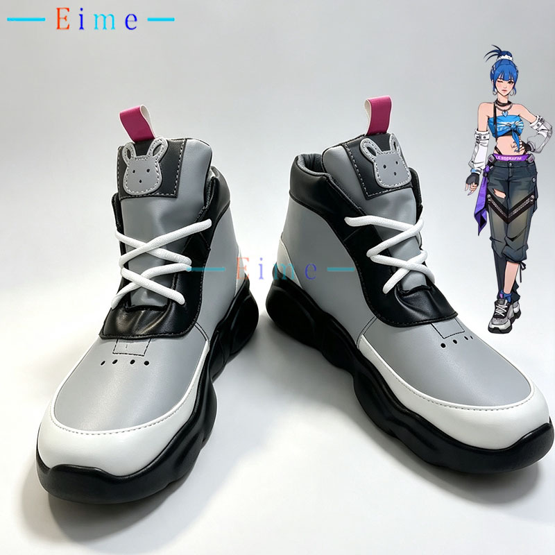 Dva Cosplay Prop - OW2 D.Va コスプレシューズ、ゲームコスプレ用小道具、アニメアクセサリー、PUレザー製、ハロウィンカーニバル用ブーツ、大きいサイズ、カスタムメイド。