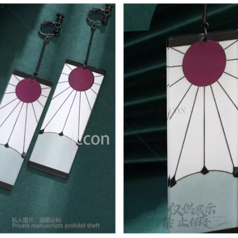 アクリルイヤリング耳クリップスタイルアクセサリー小道具アニメ - Anime Cosplay Prop のレビューと価格