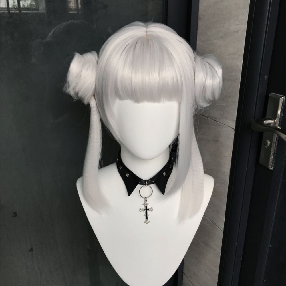 アニメキャラクター嵐千里ウィッグ長いもみあげ付きヘアバンクリ - Wig Fiber Net のレビューと価格