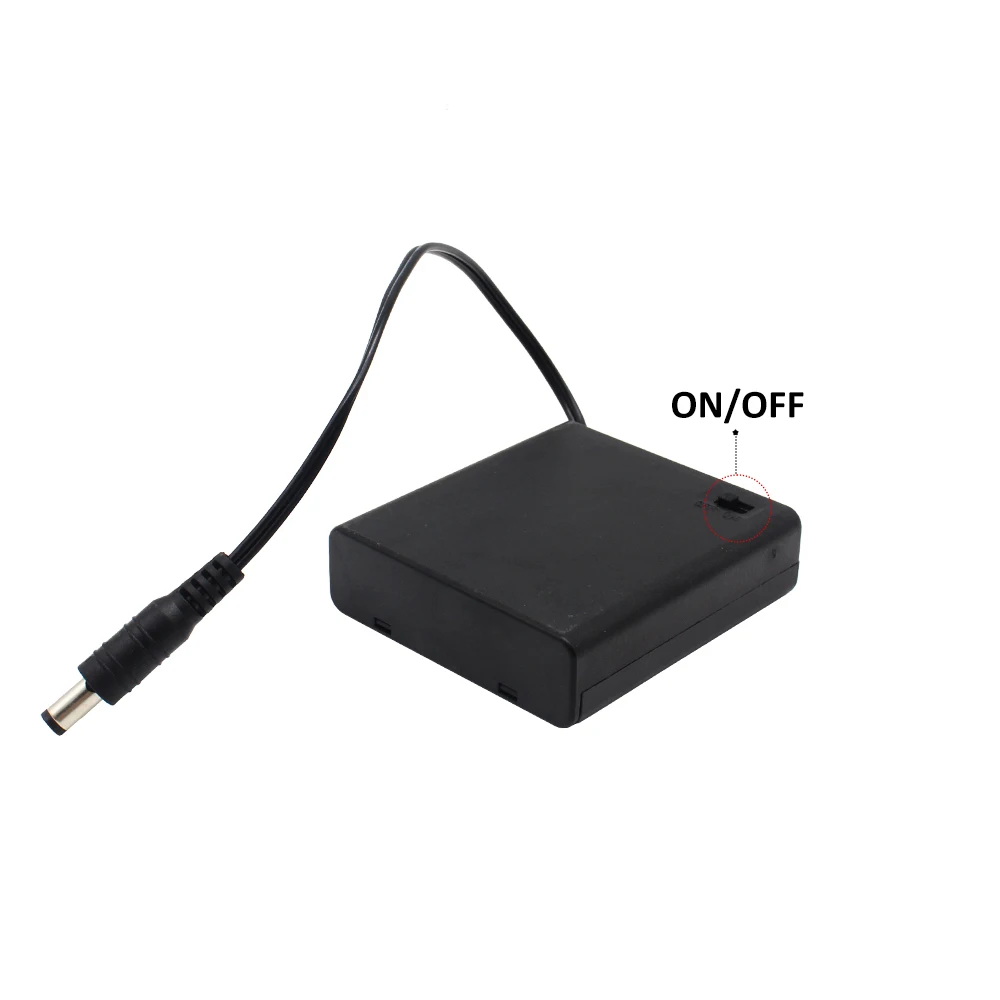 4AA USB DC バッテリーボックスポータブル電源収納ケ - Led El Wire のレビューと価格