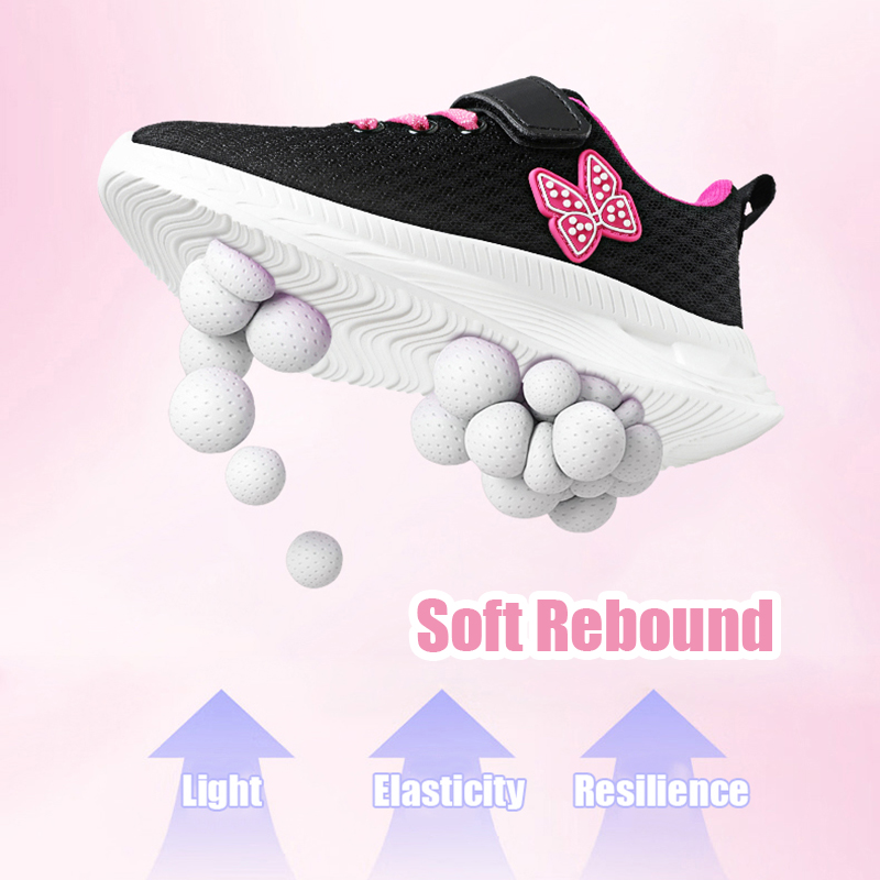 女の子スポーツランニングシューズベルクロ通気性メッシュカジュ - Velcro Hook Loop のレビューと価格