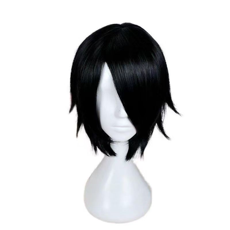 アニメサスケ Boruto コスプレウィッグ黒ショートヘア耐 - Wig Fiber Net のレビューと価格