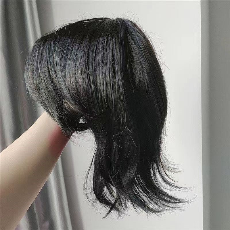 ASウィッグ 女性用ショートヘア ブラック ウルフテール カ - Wig Fiber Net のレビューと価格