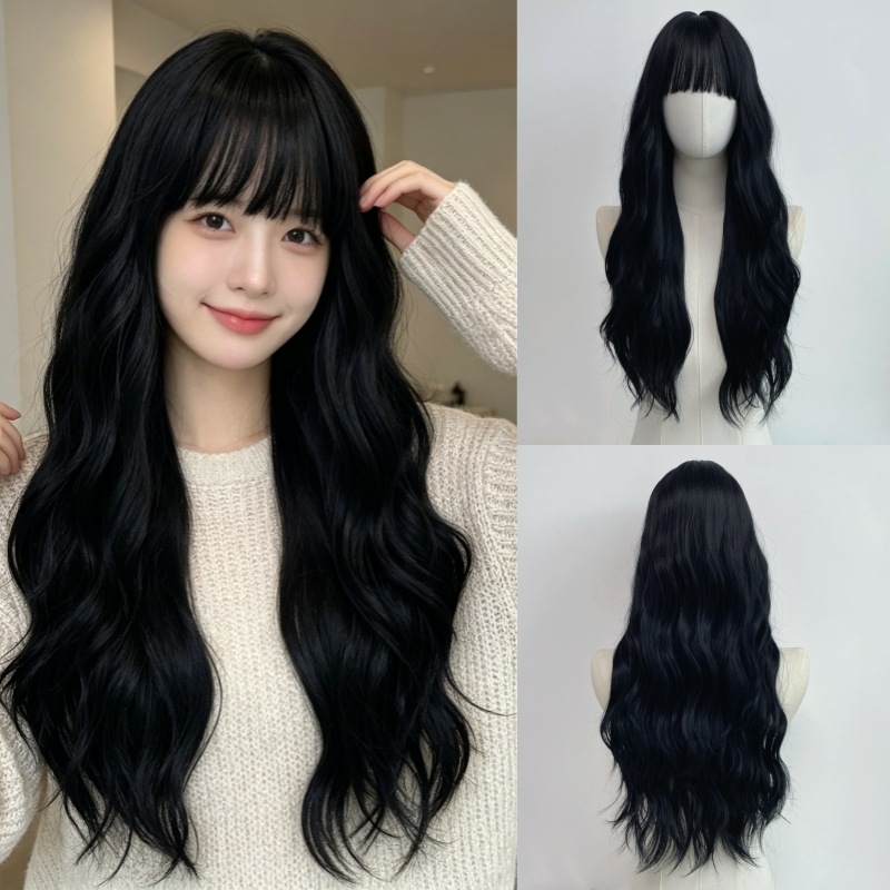 女性用、全体を覆うタイプのウィッグ。大きなウェーブのかかった - Wig Fiber Net のレビューと価格