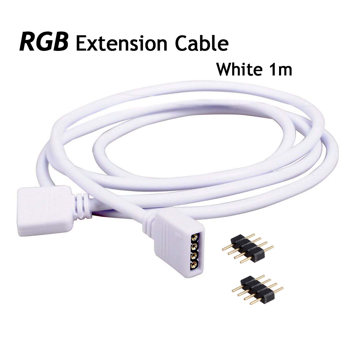 LEDストリップライト用延長電源ケーブル,白,黒,rgb,r - Led El Wire のレビューと価格