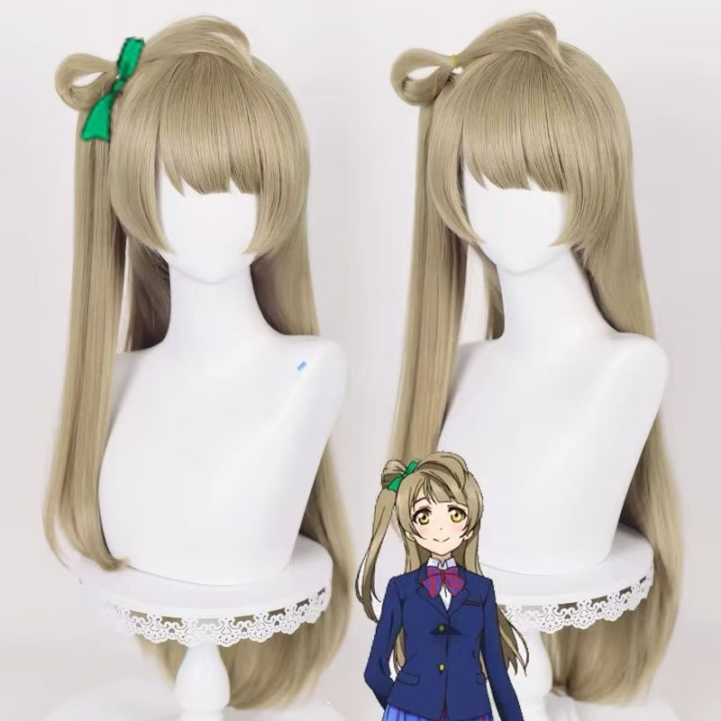 南ことりコスプレウィッグストレートヘアタイガーマウスクリップ - Wig Fiber Net のレビューと価格