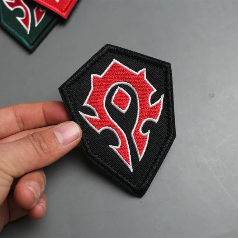 アライアンス部族士気バッジ刺繍フック&ループパッチ軍事腕章戦 - Velcro Hook Loop のレビューと価格