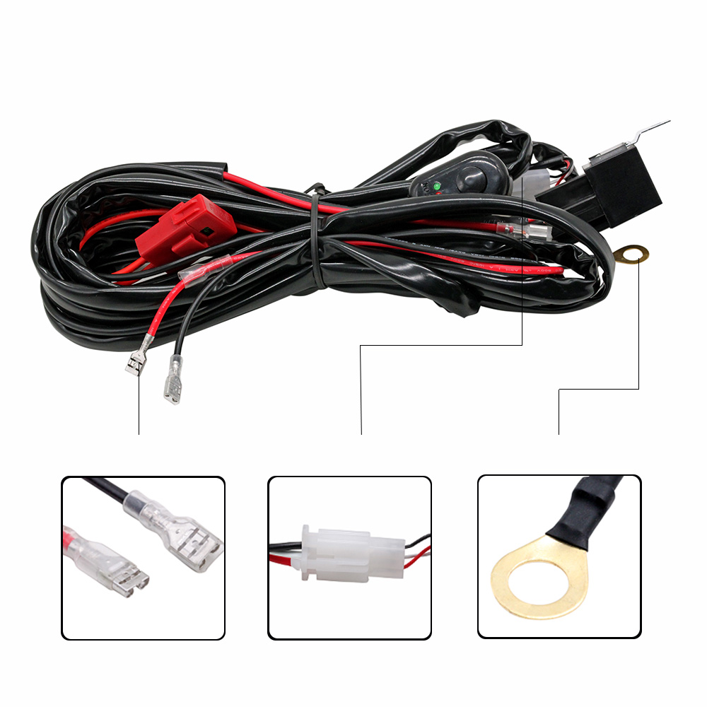 車のLEDライトバー,ヒューズボックス,ワイヤーハーネス,リ - Led El Wire のレビューと価格