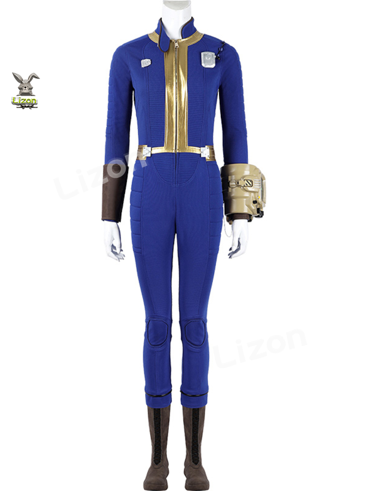 GHOUL-女性のための青いルーシーボールトジャンプスーツ, - Fallout Cosplay Prop のレビューと価格