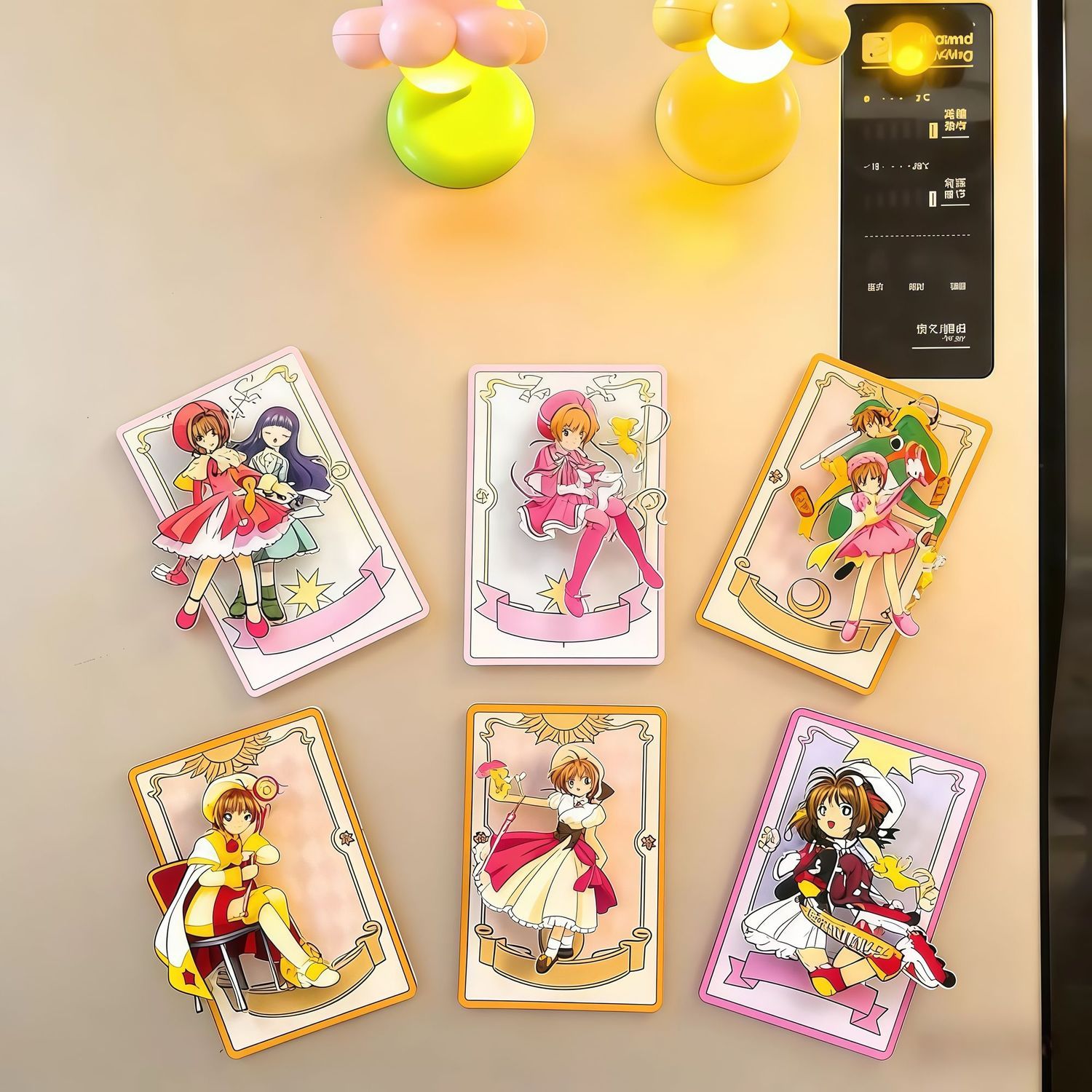 魔法少女スピニング冷蔵庫マグネット、クリエイティブキューブ、 - Cosplay Prop Diy のレビューと価格