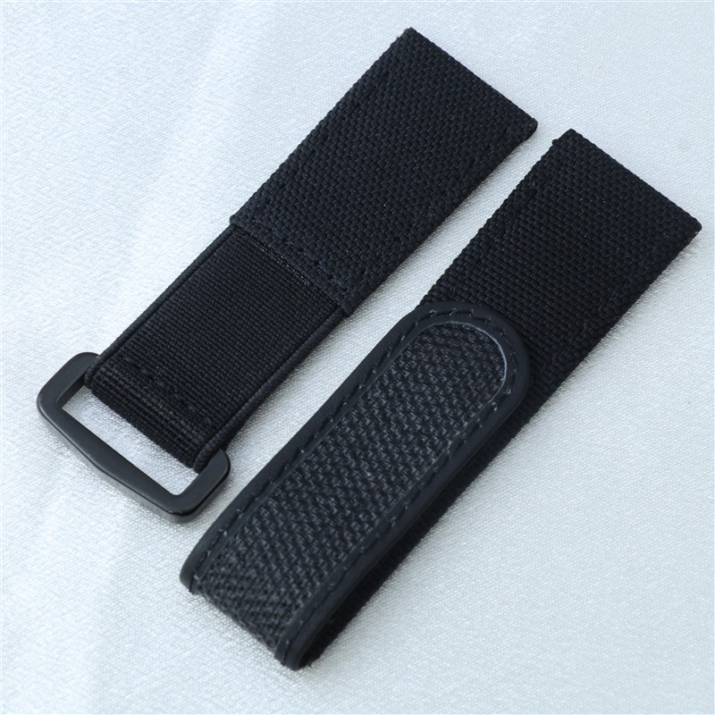 22mmナイロン生地レザー製ベルクロ時計ストラップ - Velcro Hook Loop のレビューと価格