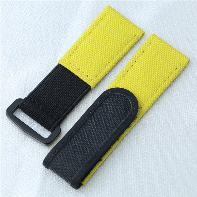 22mmナイロン生地レザー製ベルクロ時計ストラップ - Velcro Hook Loop のレビューと価格