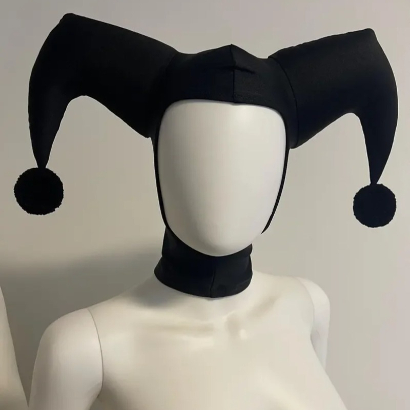 QQ ジェスターコスプレ ブラック/レッドハット コスプレハ - Briar Cosplay Prop のレビューと価格