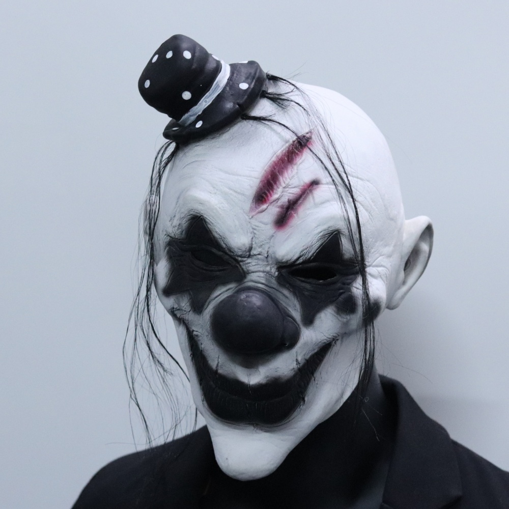 邪悪なピエロマスク ホラー悪魔フルマスク ハロウィンお化け屋 - Briar Cosplay Prop のレビューと価格